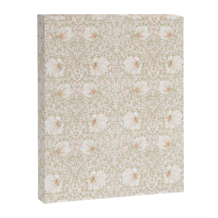 William Morris Pimpernel Cochineal Pink Pastel Floral Canvas Print Gallery Image 1