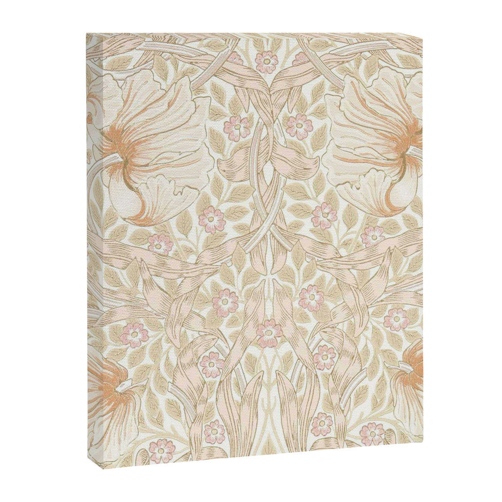 William Morris Pimpernel Pastel Peach Pink Canvas Print Gallery Image 8