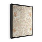 William Morris Pimpernel Pastel Peach Pink Framed Canvas Print Gallery Image 2