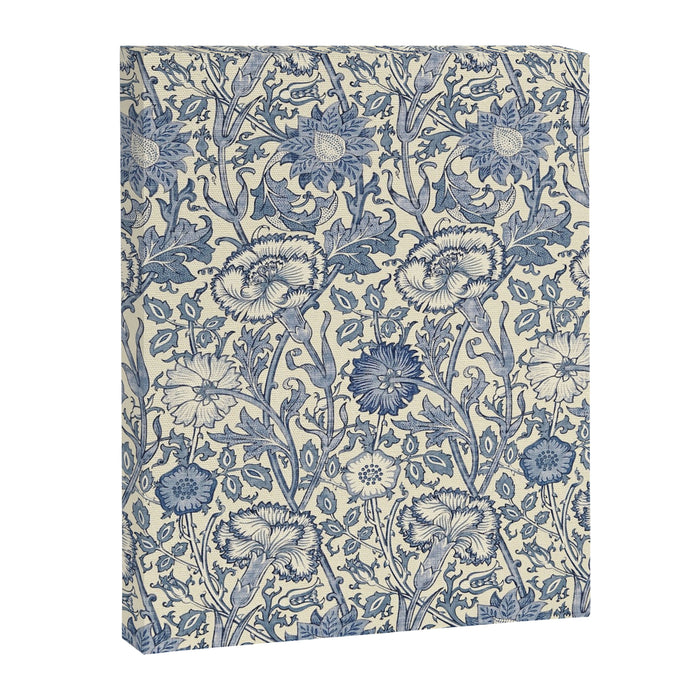 William Morris Pink and Rose China Blue Toile Canvas Print Gallery Image 1