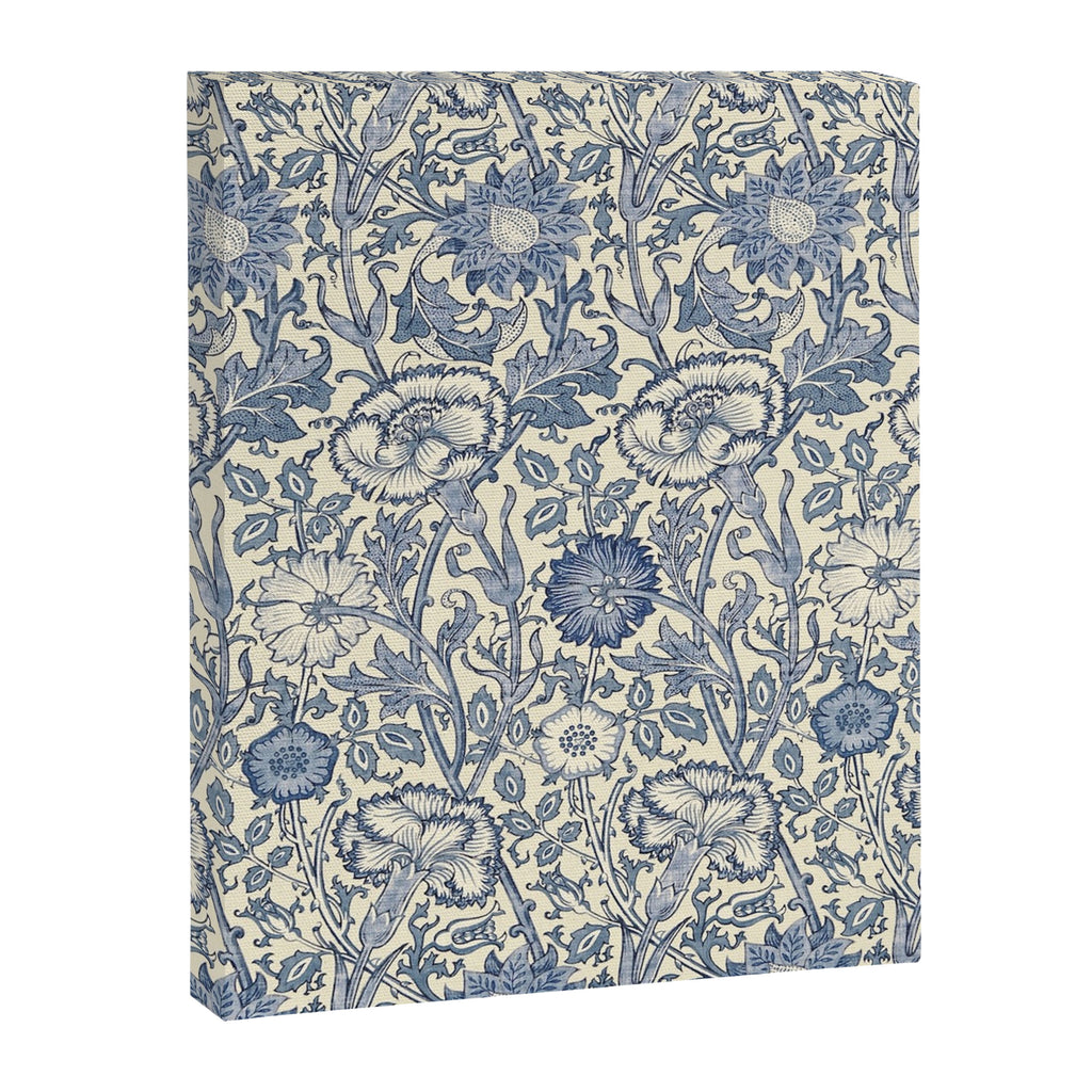 William Morris Pink and Rose China Blue Toile Canvas Print Gallery Image 8