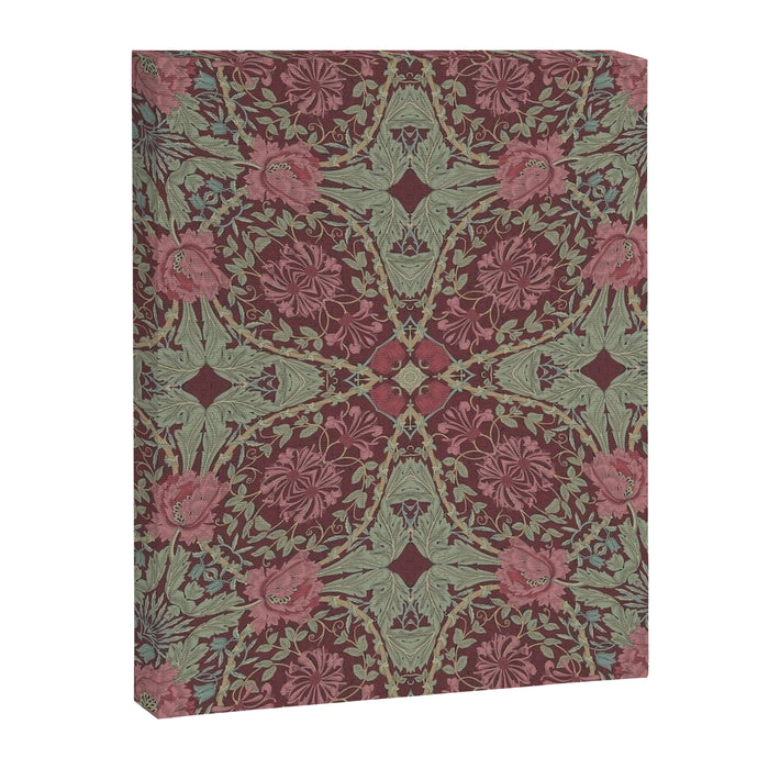 William Morris Plum Wine Floral Canvas Print Gallery Image 1