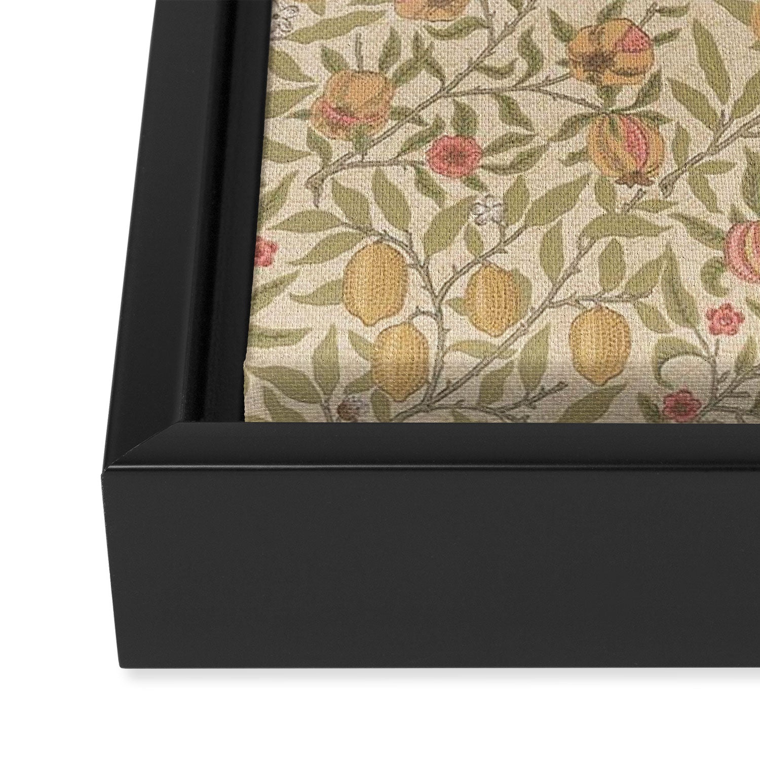 William Morris Pomegranate Fruit Limestone Artichoke Framed Canvas Print Gallery Image 3