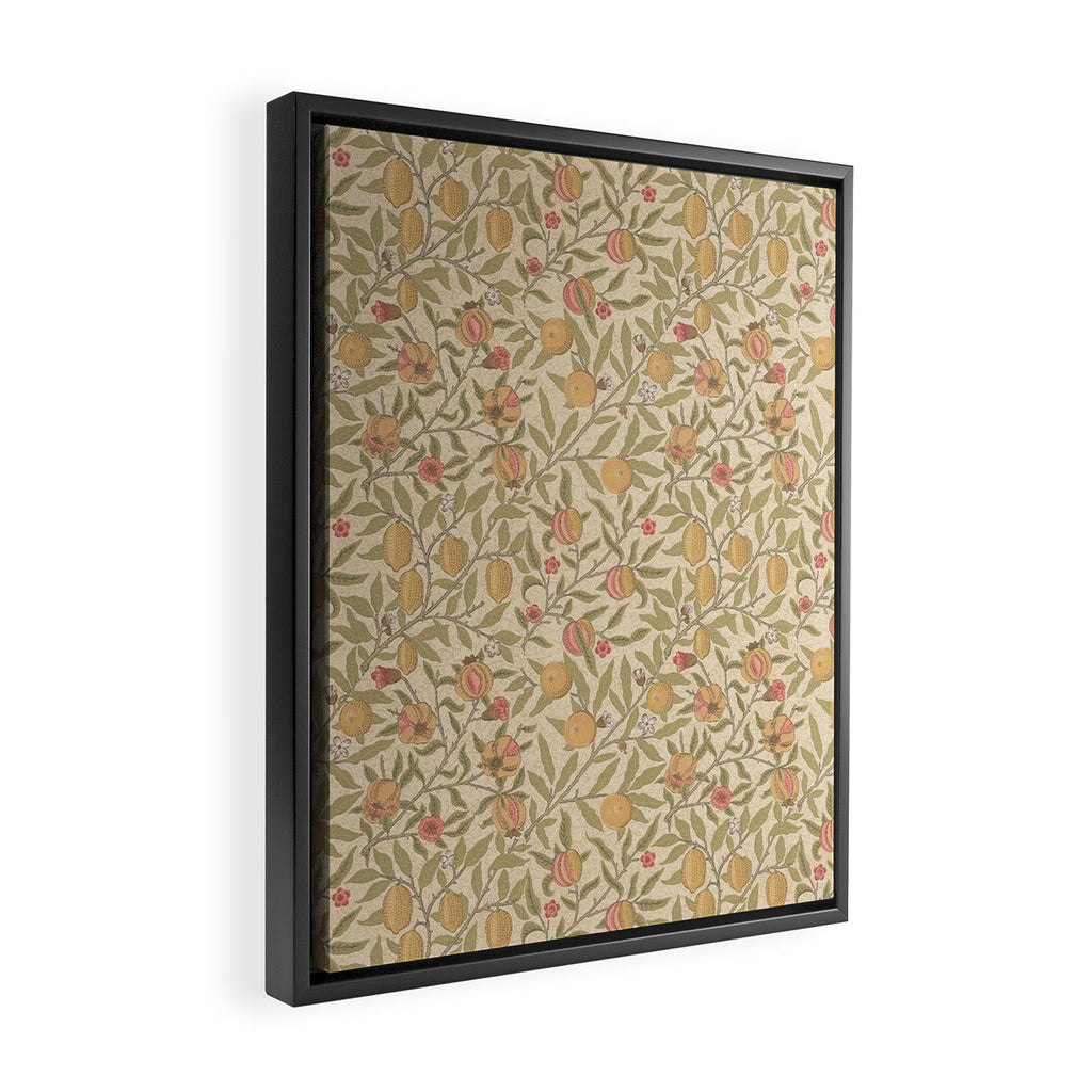 William Morris Pomegranate Fruit Limestone Artichoke Framed Canvas Print Gallery Image 2