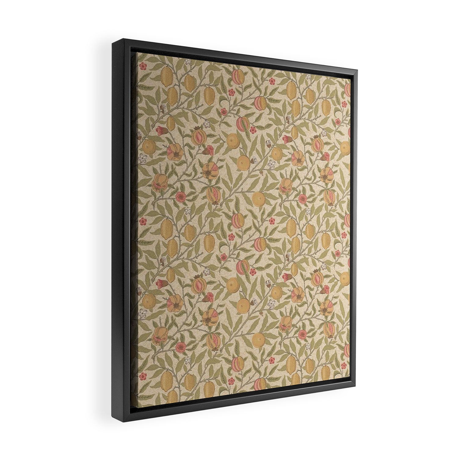 William Morris Pomegranate Fruit Limestone Artichoke Framed Canvas Print Gallery Image 2