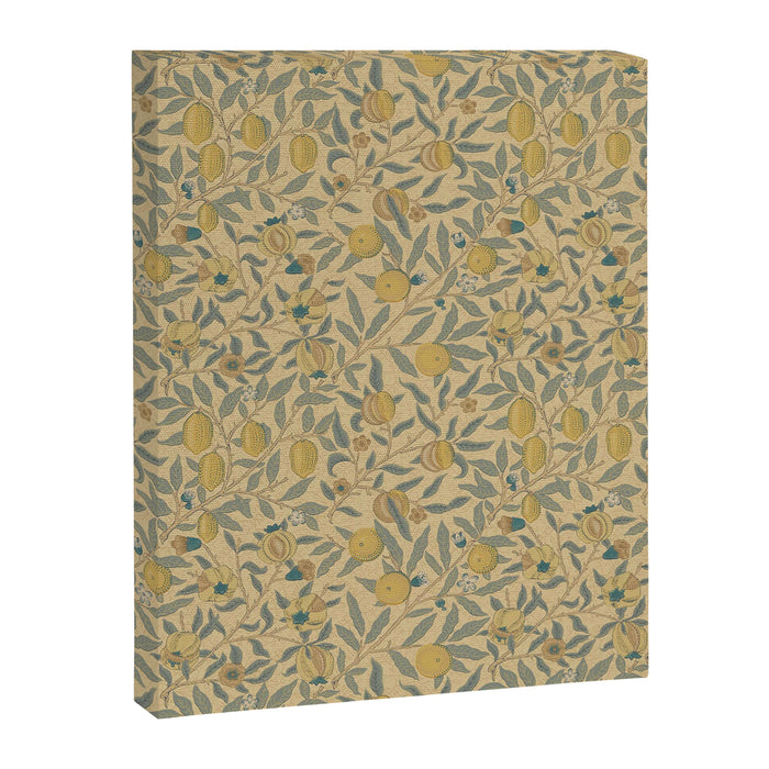 William Morris Pomegranate Fruit Blue Gold Canvas Print Gallery Image 1