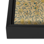 William Morris Pomegranate Fruit Blue Gold Framed Canvas Print Gallery Image 3