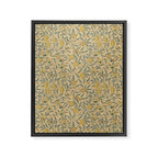 William Morris Pomegranate Fruit Blue Gold Framed Canvas Print Gallery Image 8