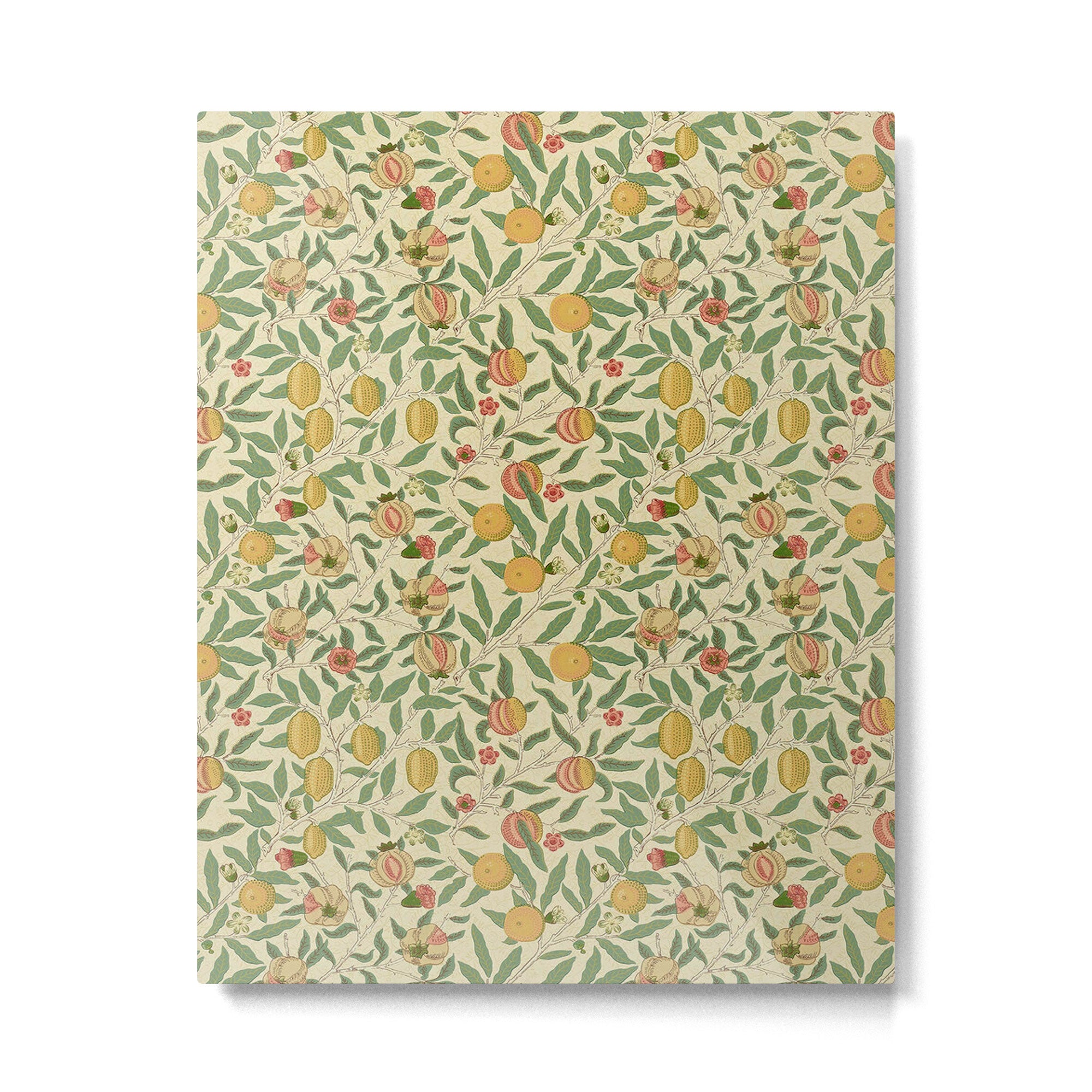 William Morris Pomegranate Fruit Beige Gold Coral Metal Print Gallery Image 6