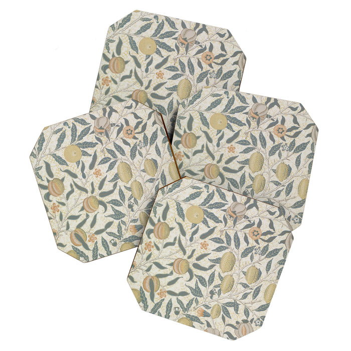 William Morris Pomegranate Fruit Pattern Coaster Gallery Image 1