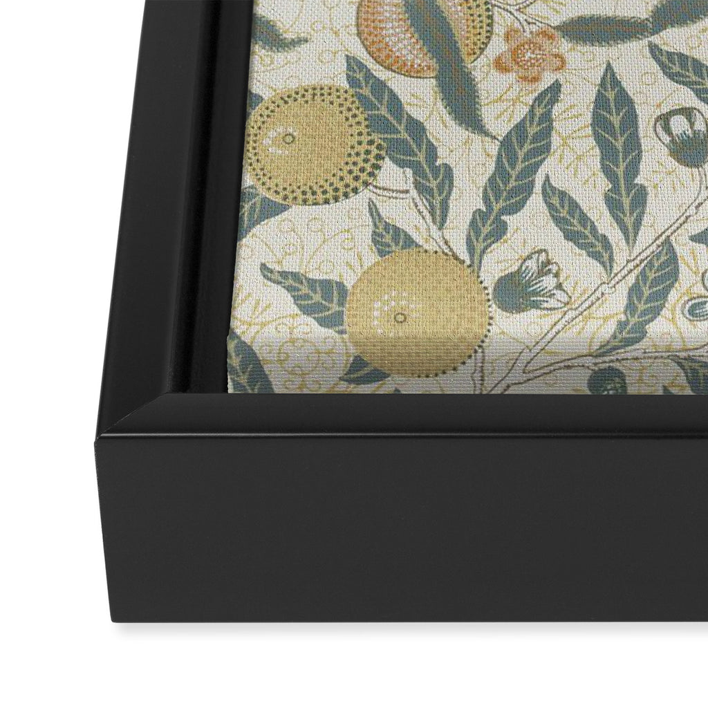 William Morris Pomegranate Fruit Pattern Framed Canvas Print Gallery Image 3