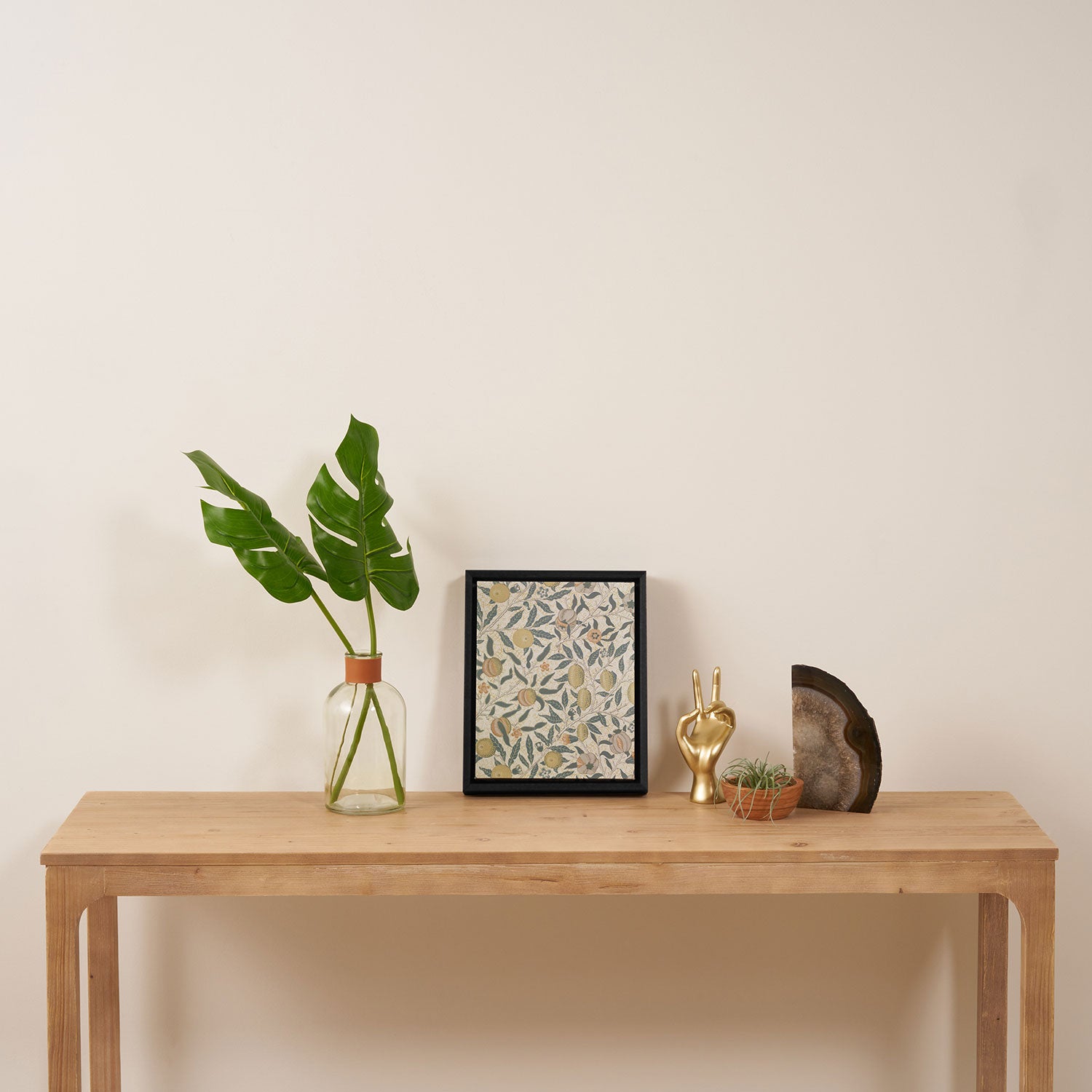 William Morris Pomegranate Fruit Pattern Framed Canvas Print Gallery Image 4
