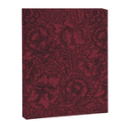 William Morris Poppy Dark Wine Claret Red Pattern Canvas Print Gallery Image 8