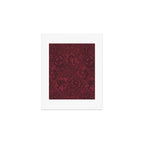 William Morris Poppy Dark Wine Claret Red Pattern Art Print Gallery Image 1