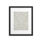 William Morris Pure Acorn Soft Pebble Grey & White Framed Art Print Gallery Image 6