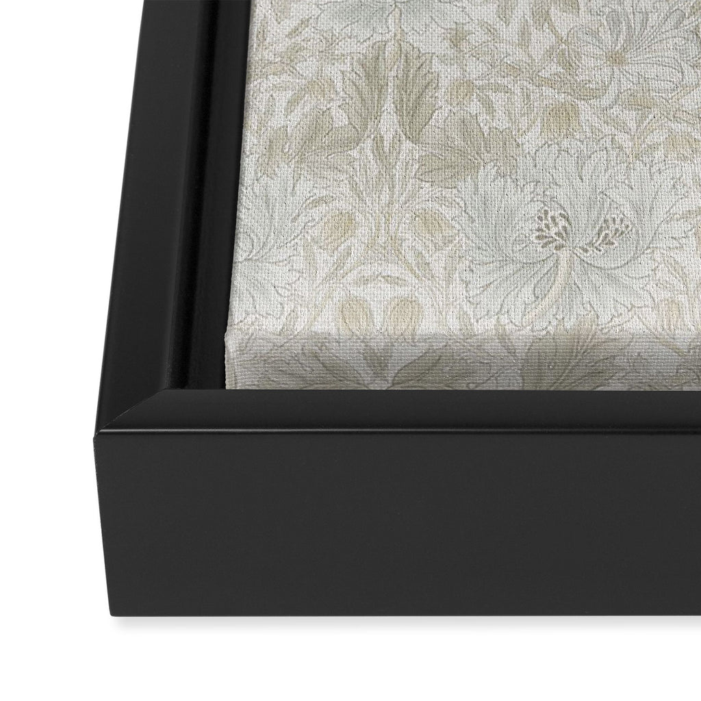 William Morris Pure Honeysuckle Linen Framed Canvas Print Gallery Image 3