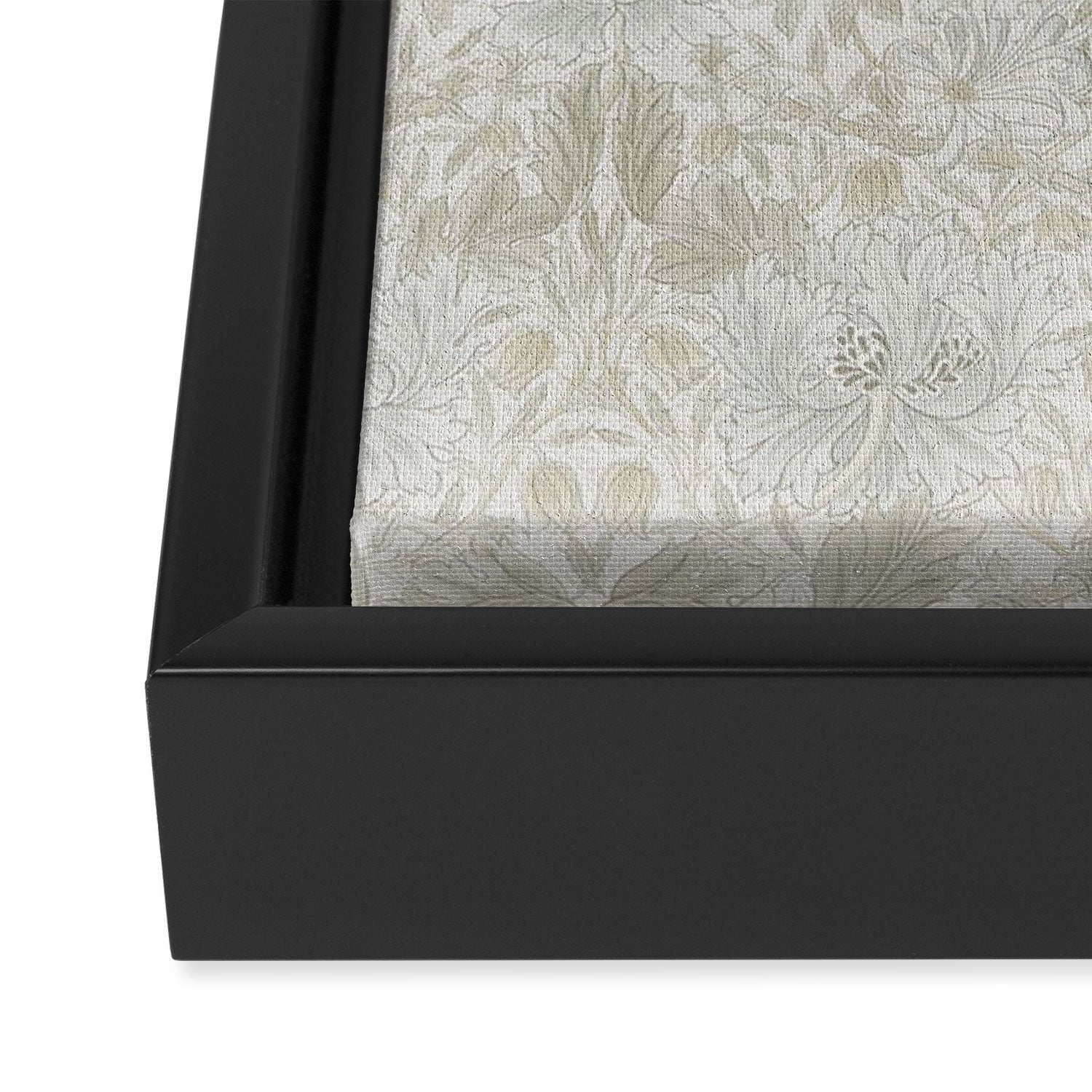 William Morris Pure Honeysuckle Linen Framed Canvas Print Gallery Image 3