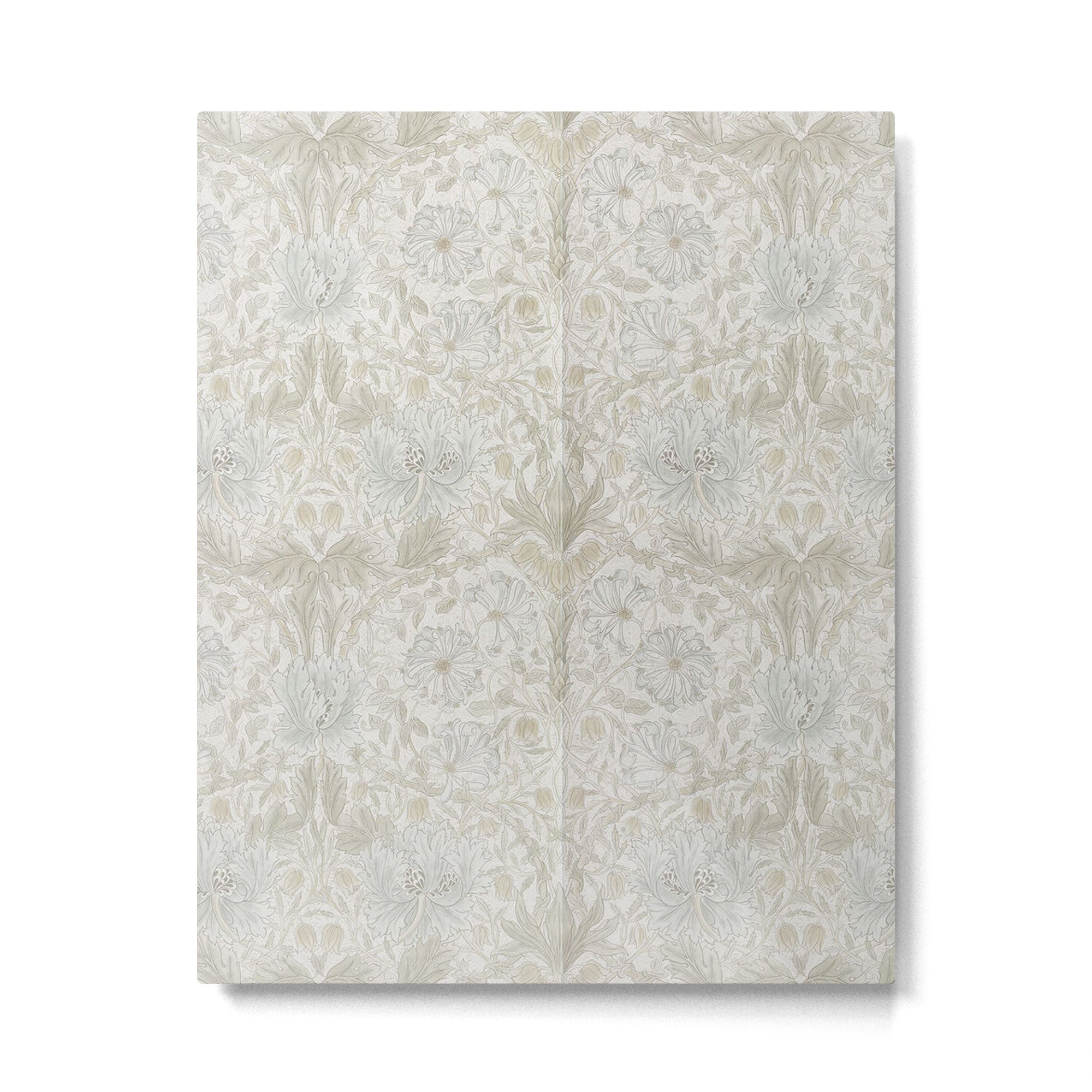 William Morris Pure Honeysuckle Linen Metal Print Gallery Image 6