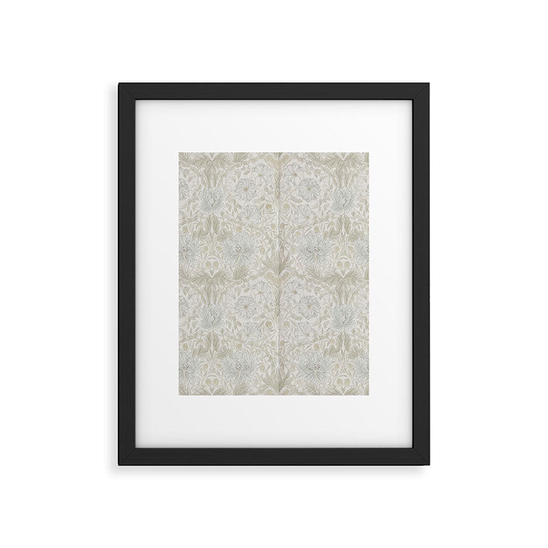 William Morris Pure Honeysuckle Linen Framed Art Print Gallery Image 6