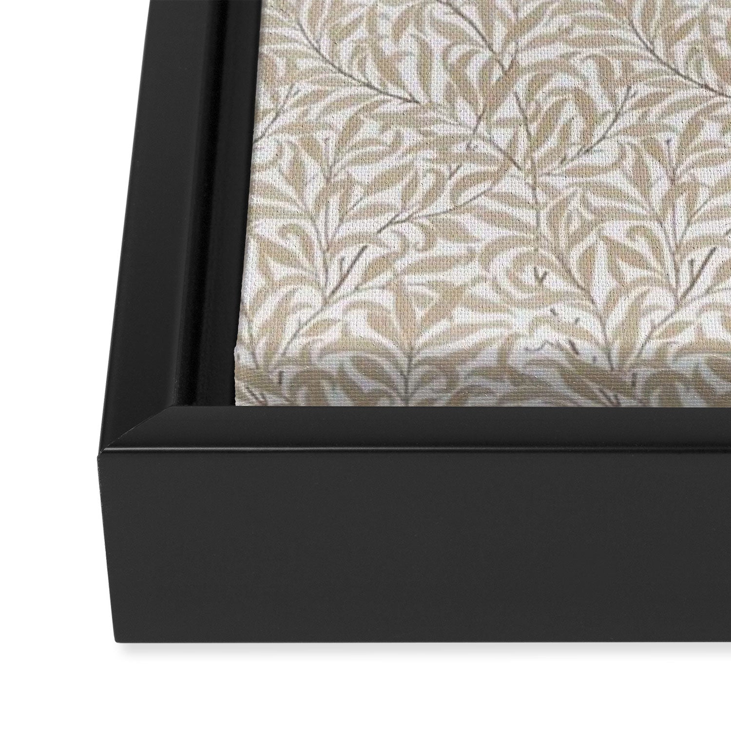 William Morris Pure Willow Bough Wheat Pattern Framed Canvas Print Gallery Image 3