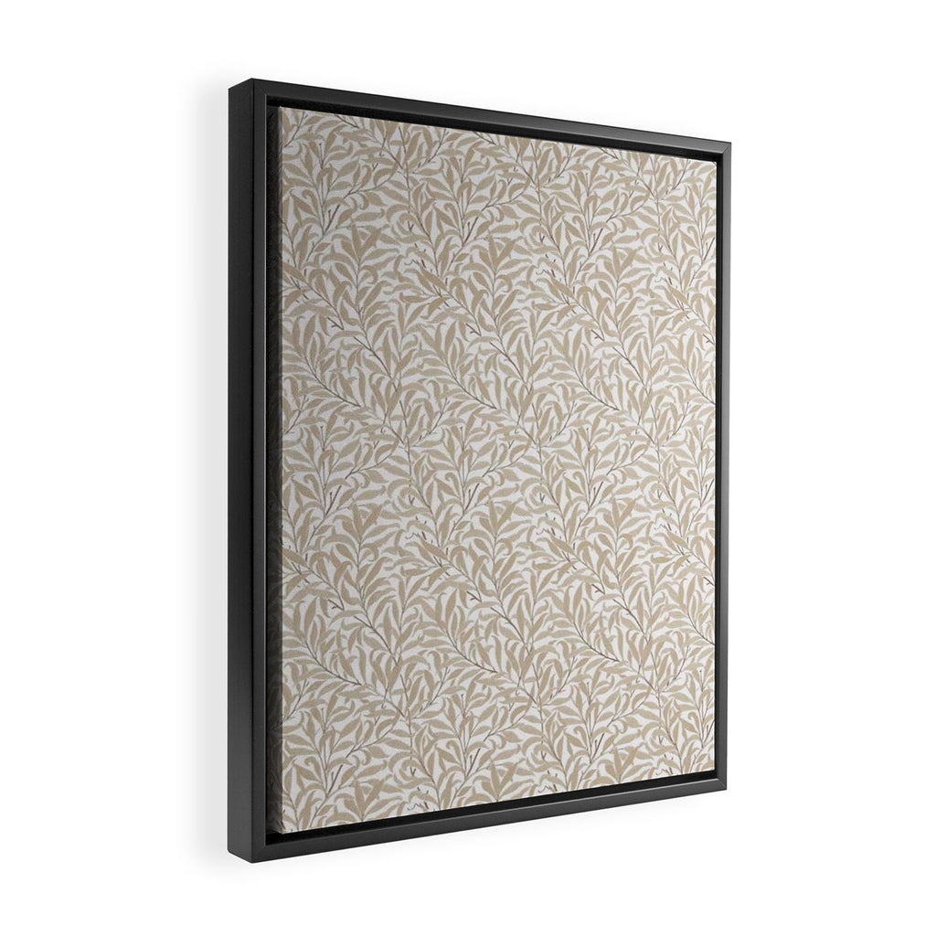 William Morris Pure Willow Bough Wheat Pattern Framed Canvas Print Gallery Image 2