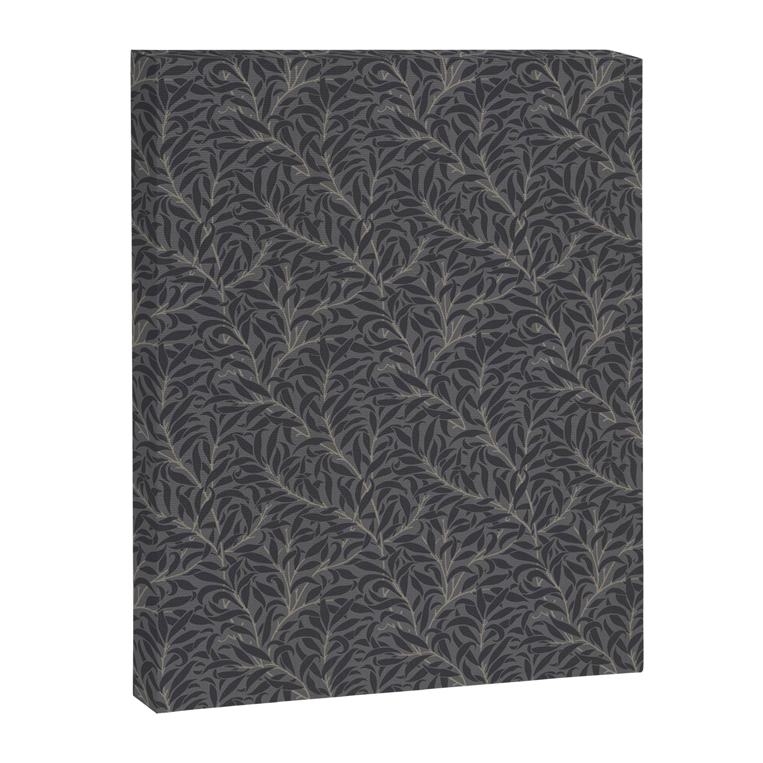 William Morris Pure Willow Bough Charcoal Black Canvas Print Gallery Image 8
