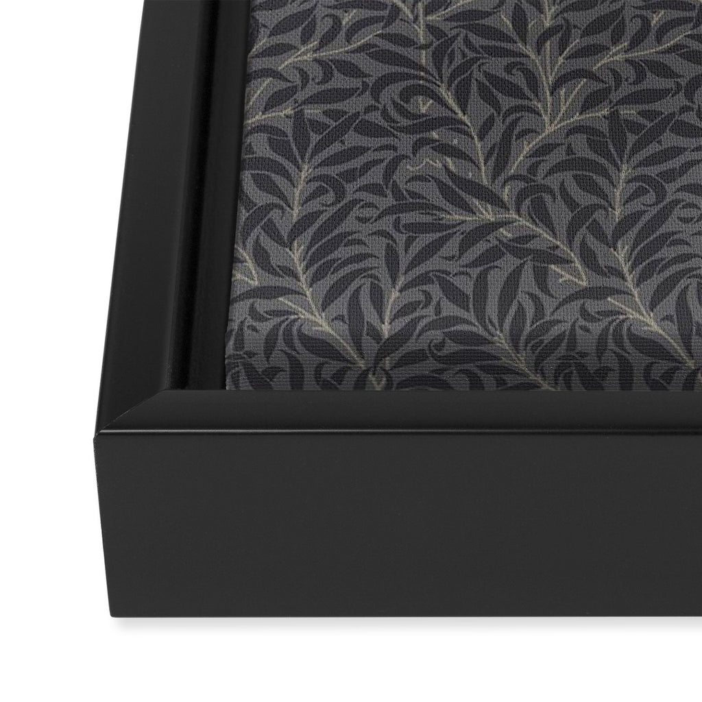 William Morris Pure Willow Bough Charcoal Black Framed Canvas Print Gallery Image 3