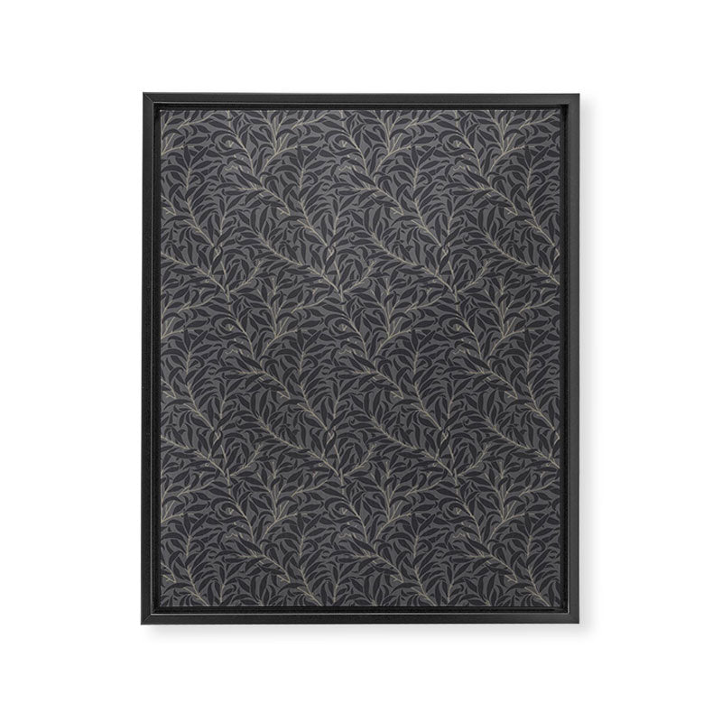 William Morris Pure Willow Bough Charcoal Black Framed Canvas Print Gallery Image 8