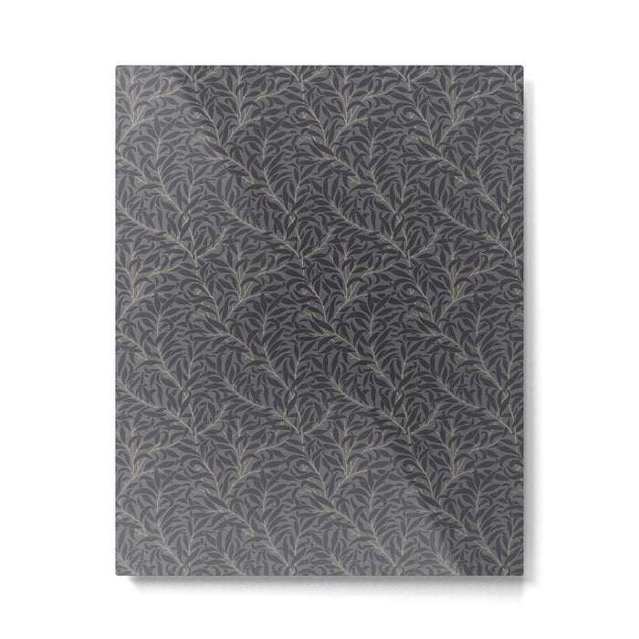 William Morris Pure Willow Bough Charcoal Black Metal Print Gallery Image 1
