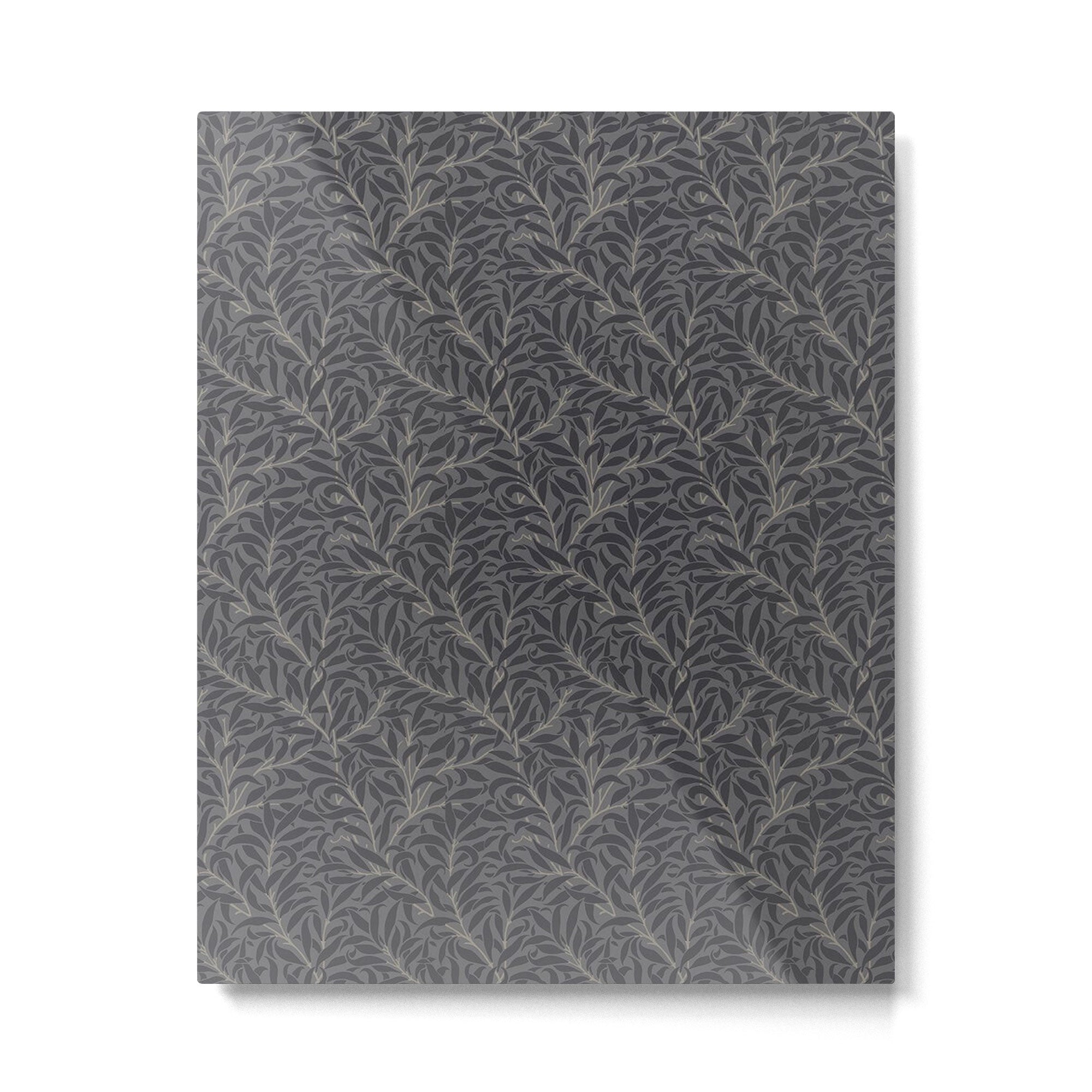 William Morris Pure Willow Bough Charcoal Black Metal Print Gallery Image 6