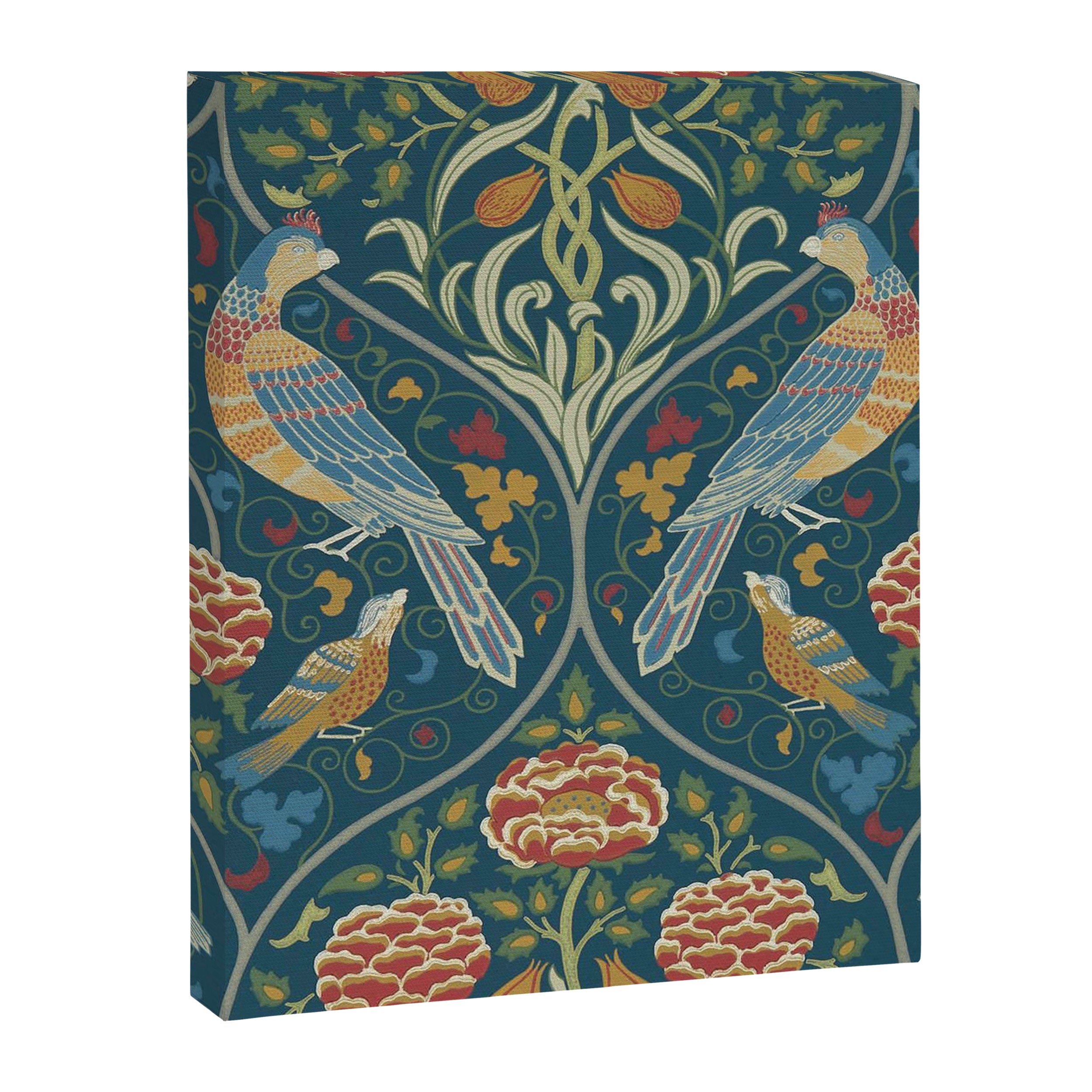 William Morris Seasons by May Melsetter Indigo Blue Canvas Print Gallery Image 8