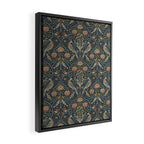 William Morris Seasons by May Melsetter Indigo Framed Canvas Print Gallery Image 2