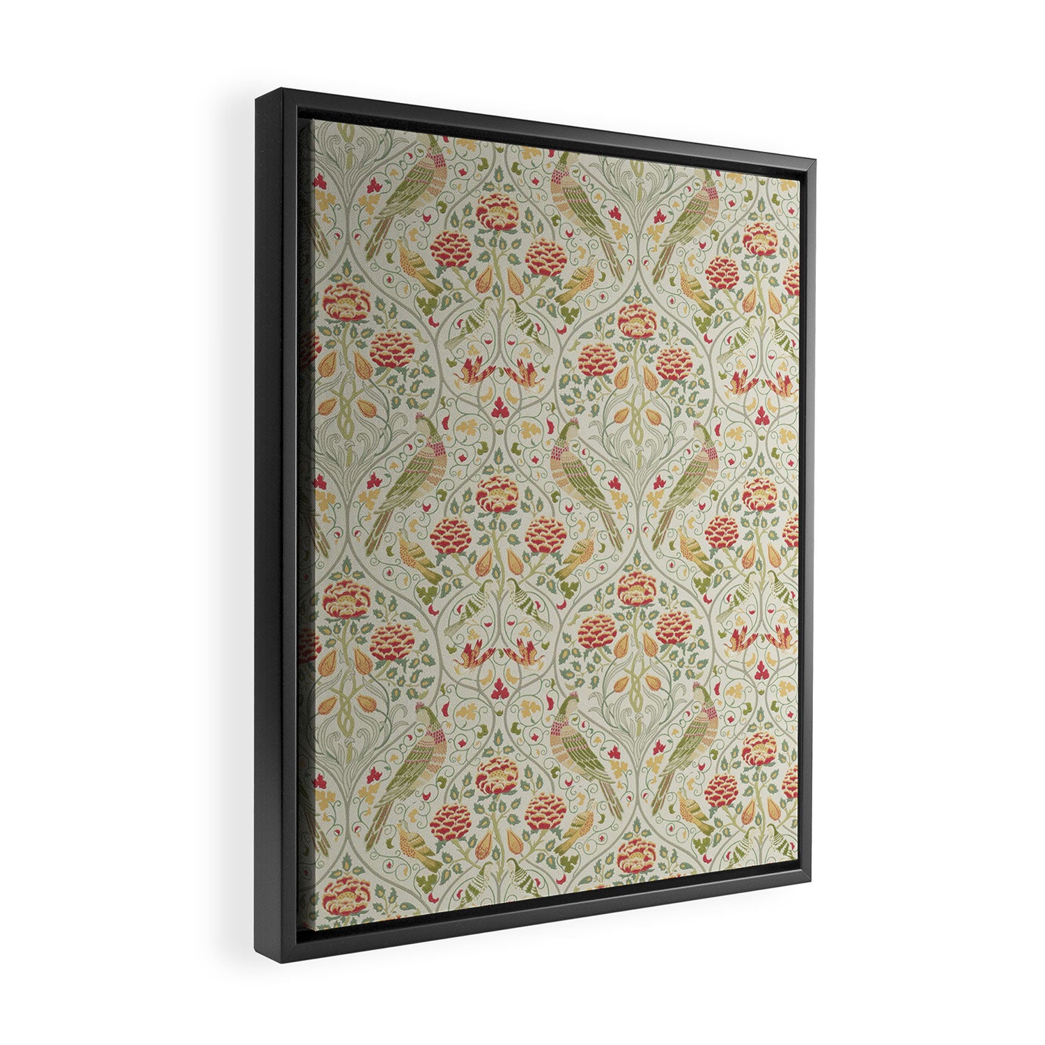 William Morris Seasons by May Melsetter Linen Cream Framed Canvas Print Gallery Image 2