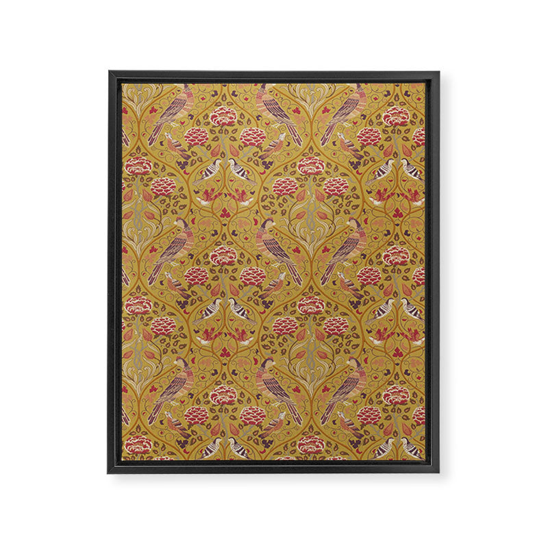 William Morris Seasons by May Melsetter Saffron Framed Canvas Print Gallery Image 8