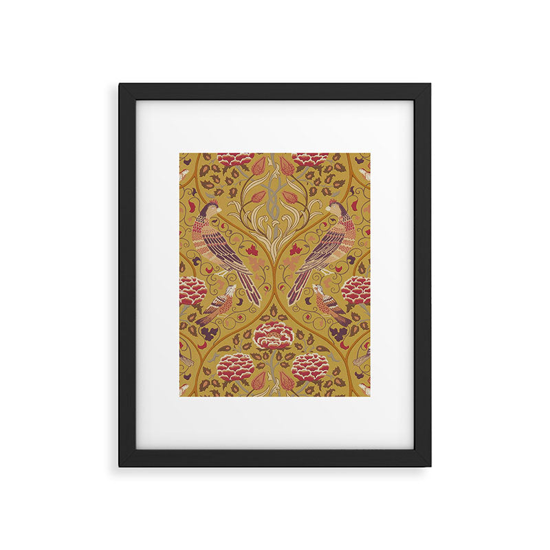 William Morris Seasons by May Melsetter  Saffron Gold Framed Art Print Gallery Image 6