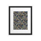 William Morris Seaweed Ink Woad Blue Framed Art Print Gallery Image 6
