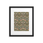 William Morris Strawberry Thief Brown Chocolate Slate Framed Art Print Gallery Image 6