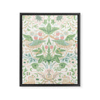 William Morris Strawberry Thief Cochineal Willow Framed Canvas Print Gallery Image 8