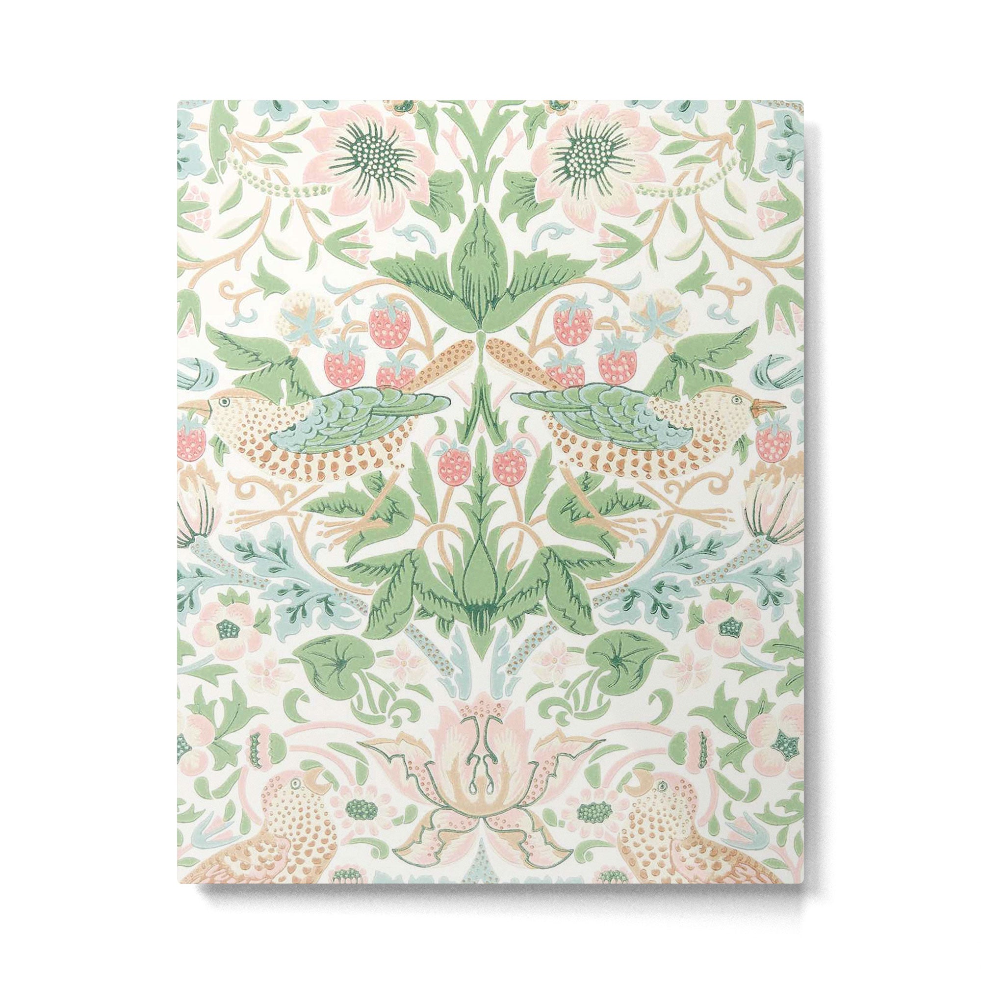 William Morris Strawberry Thief Cochineal Willow Metal Print Gallery Image 6