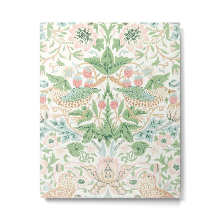 William Morris Strawberry Thief Cochineal Willow Metal Print Gallery Image 1