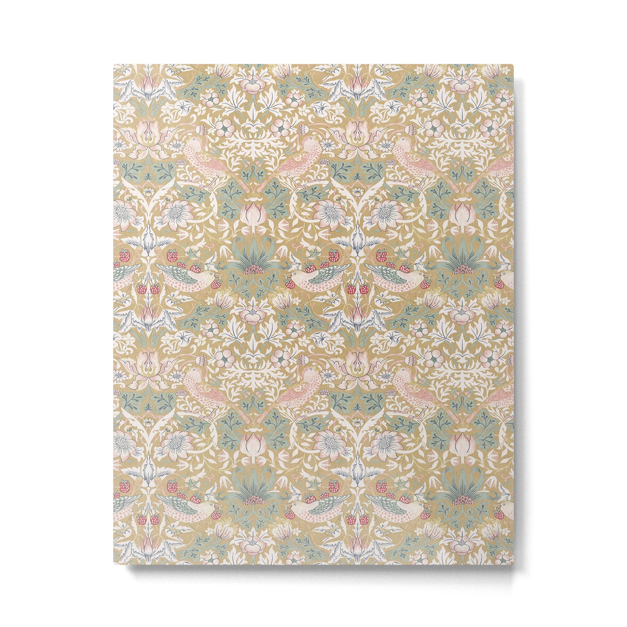 William Morris Strawberry Thief Gold Vintage Pattern Metal Print Gallery Image 6