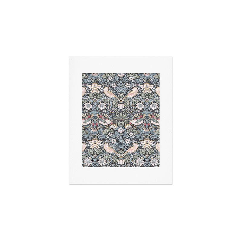 William Morris Strawberry Thief Ink Art Print Gallery Image 1