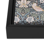 William Morris Strawberry Thief Ink Framed Canvas Print Gallery Image 3