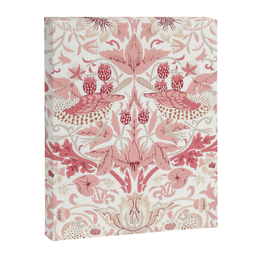 William Morris Strawberry Thief Madder Canvas Print Gallery Image 8