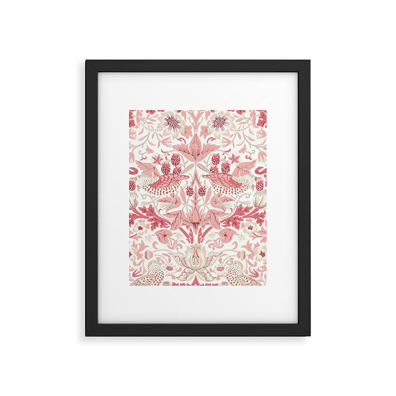 William Morris Strawberry Thief Madder Framed Art Print Gallery Image 6