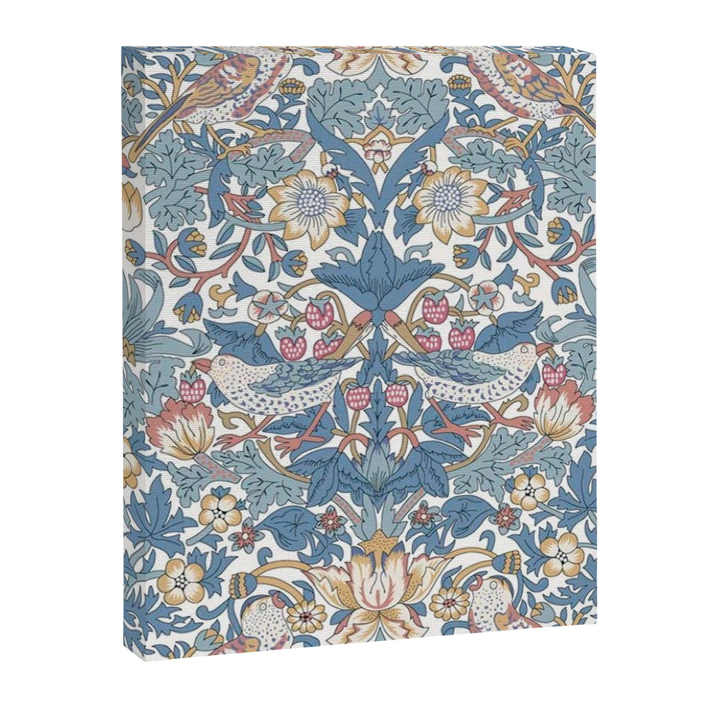 William Morris Strawberry Thief Pastel Blue Floral Canvas Print Gallery Image 8
