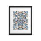 William Morris Strawberry Thief Pastel Blue Floral Framed Art Print Gallery Image 6