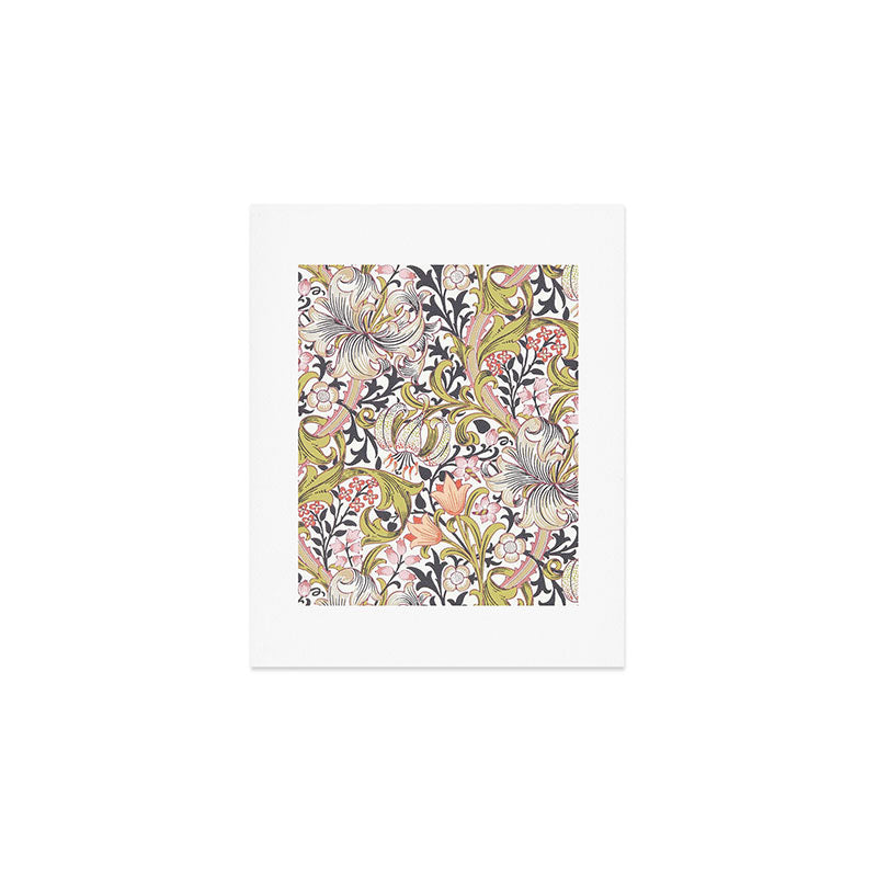 William Morris Strawberry Thief Pastel Pink Art Print Gallery Image 1