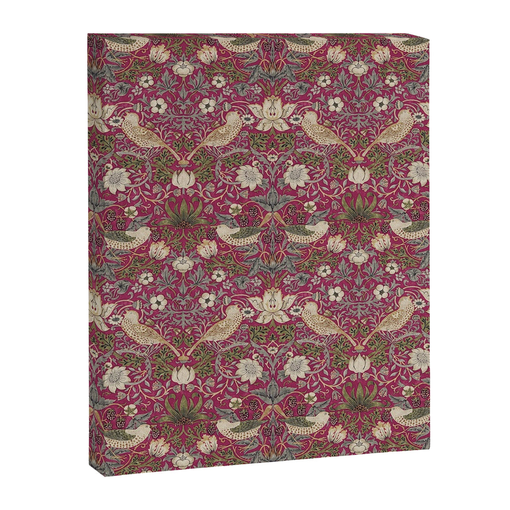 William Morris Strawberry Thief Plum Wine Canvas Print Gallery Image 8