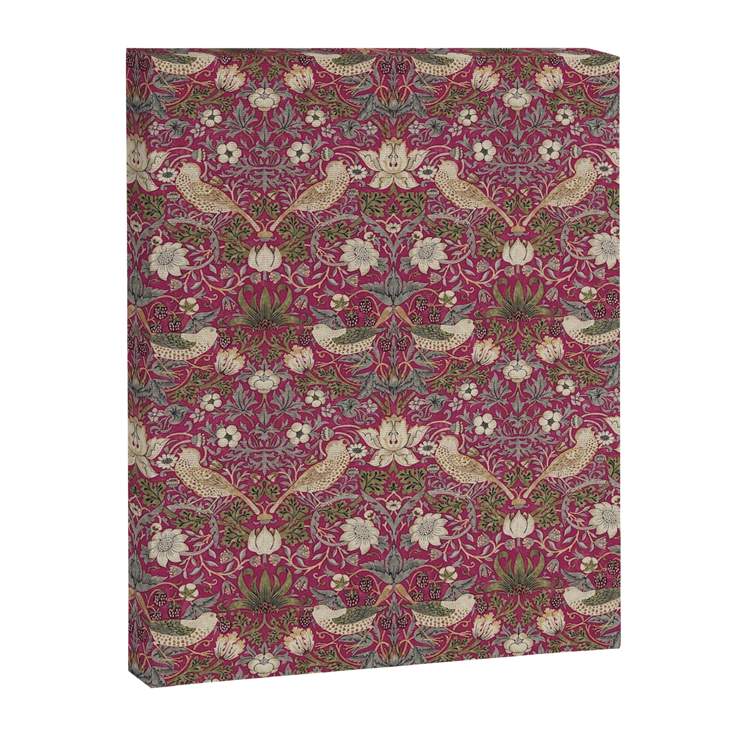 William Morris Strawberry Thief Plum Wine Canvas Print Gallery Image 8
